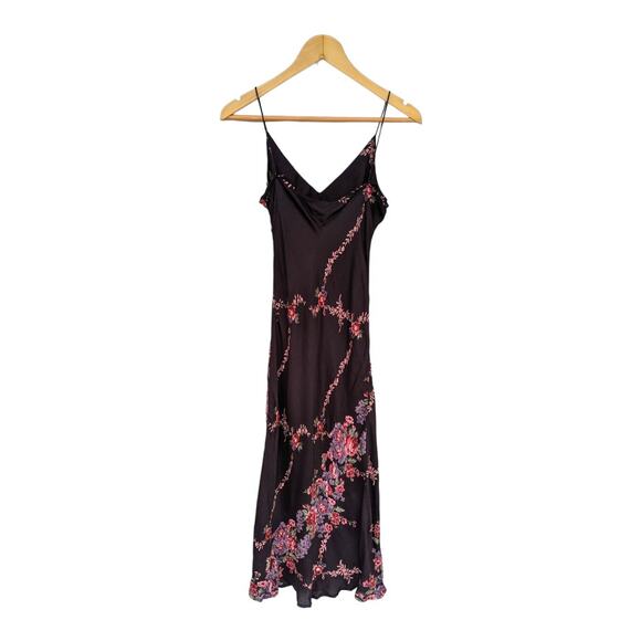 Vintage Tracy Reese Floral Beaded Slip Dress Womens Medium Knee Length Night Out - Picture 4 of 8